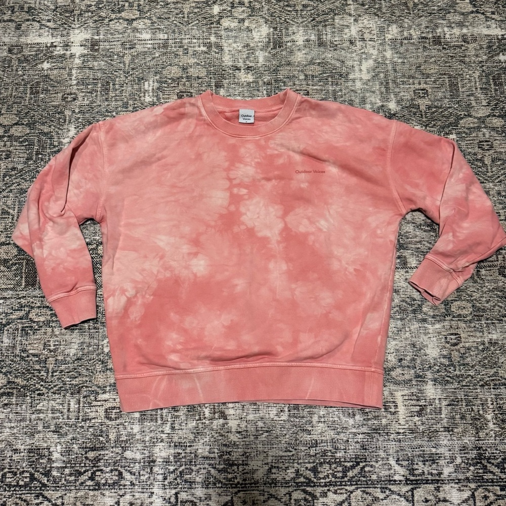 Outdoor Voices Tie Dye Crewneck Sweatshirt